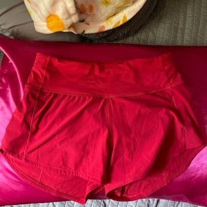 Lululemon red shorts
